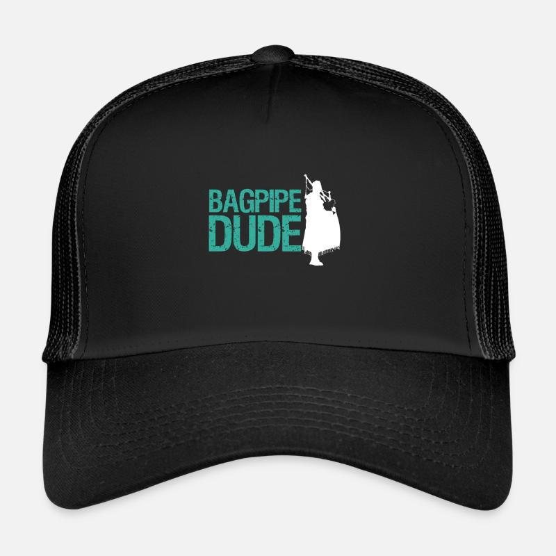 Cornemuse écossaise instrument de musique cadeau Casquette trucker 