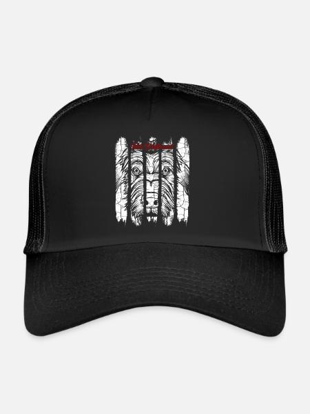 Lévrier irlandais - Casquette trucker  - noir/noir - Devant