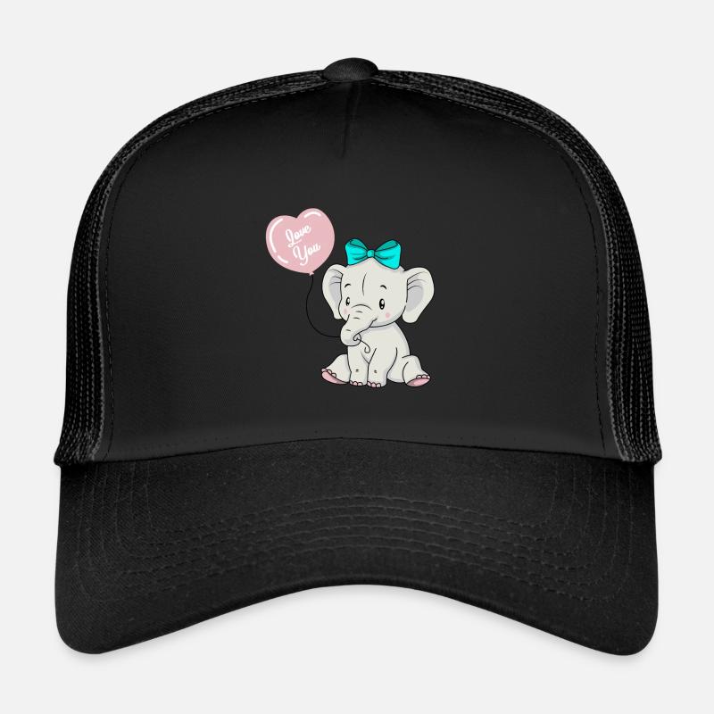 Bébé eléphant amour cadeau idée de cadeau Casquette trucker 