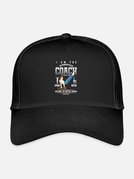 Équilibrer les gymnastes Acrobatiques Entraîneurs Je suis le - Casquette trucker  - noir/noir - Devant
