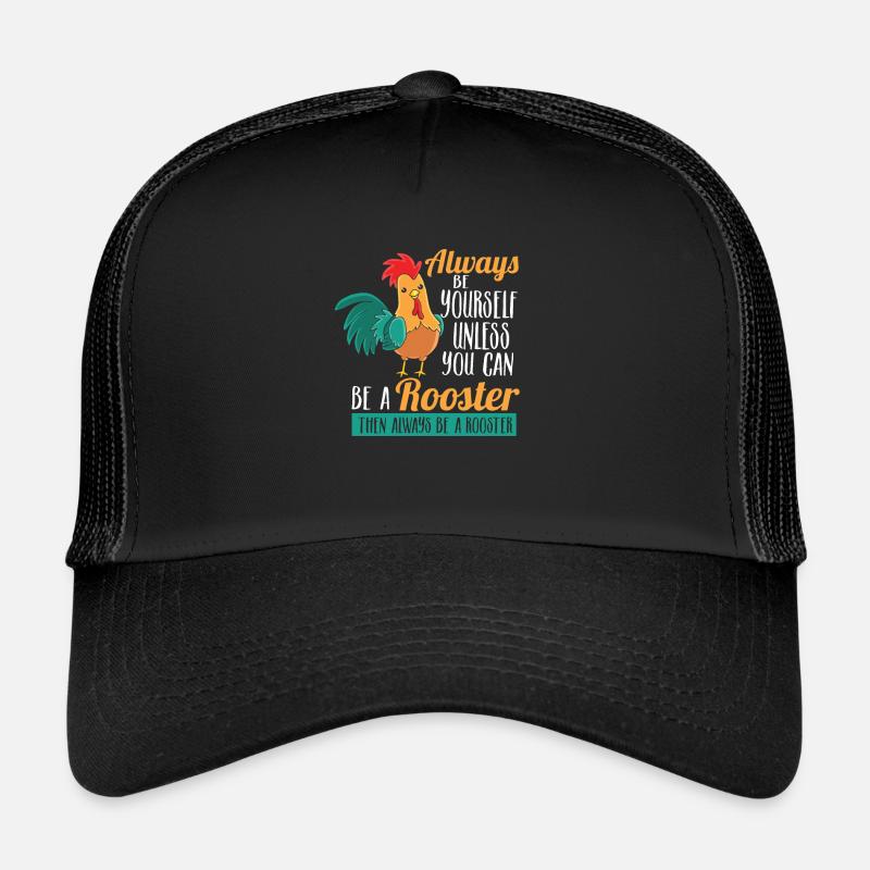 Hahn Geschenk Gockel Hühner Bauernhof Trucker Cap
