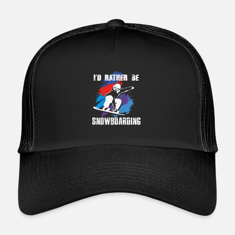 Surfeur surfeur surfeur surfeur - Casquette trucker - noir/noir