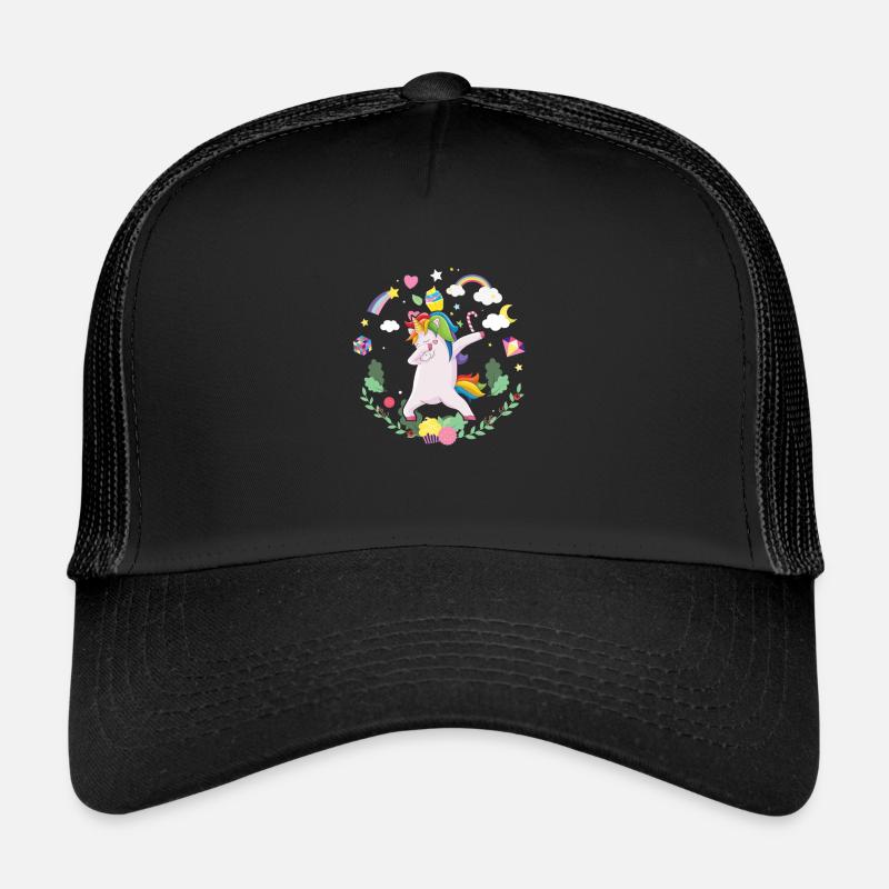 Licorne Tampon Créature Magique Fiction Colorée Casquette trucker 