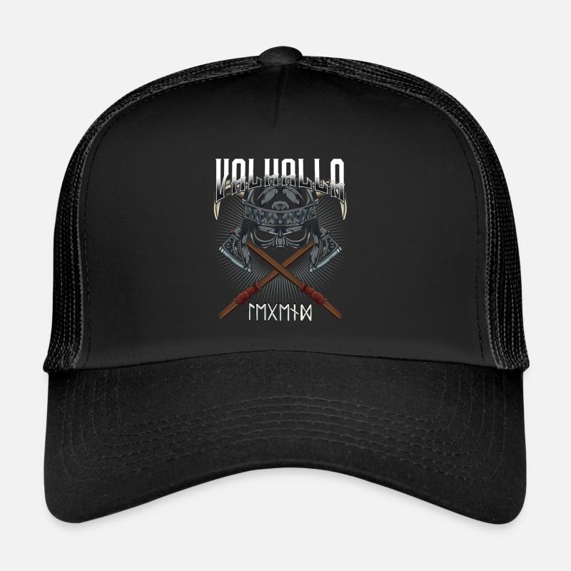 Wikinger - Trucker Cap - Schwarz/Schwarz