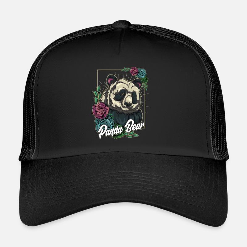 panda - Trucker Cap - black/black