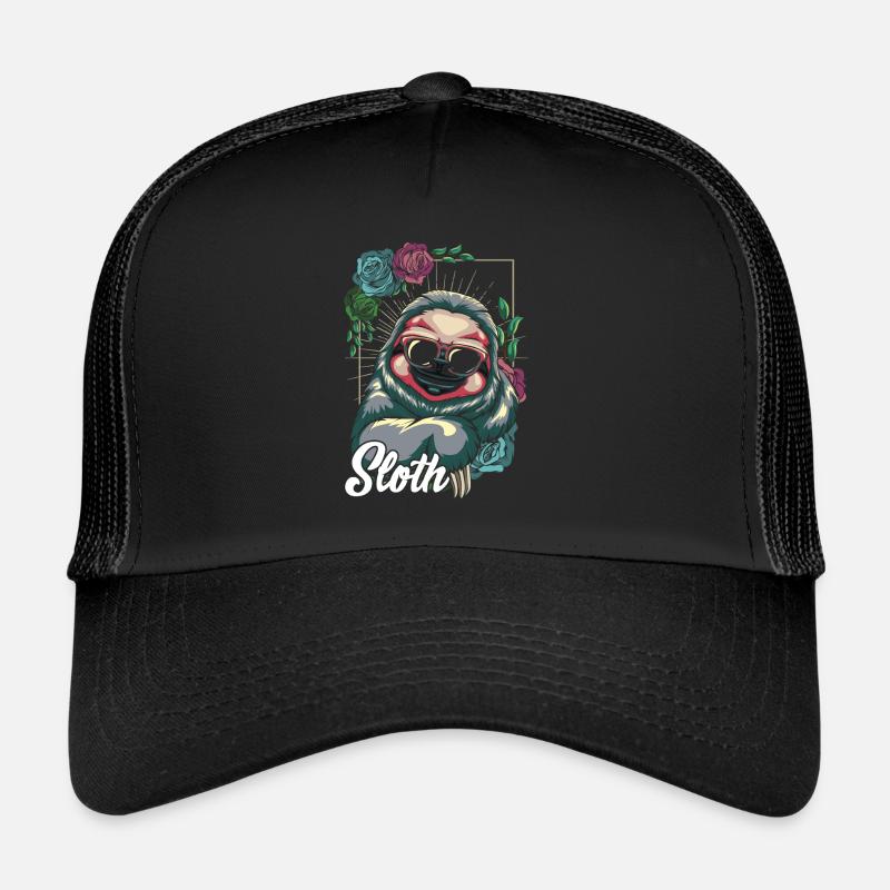 Faultier - Trucker Cap - Schwarz/Schwarz