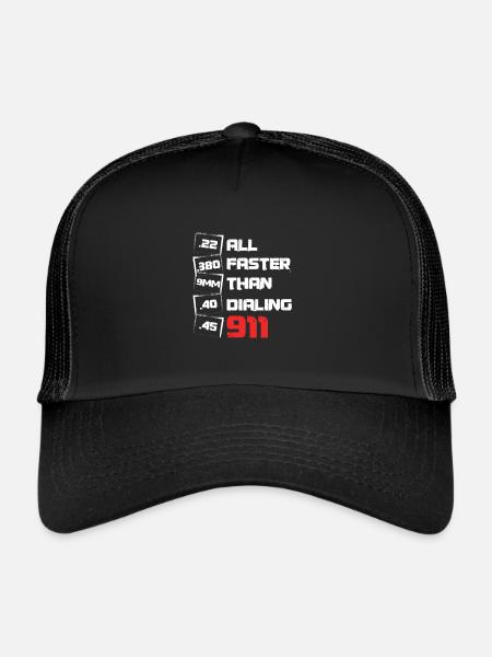 All Faster Than Dialing Artillery Rights Gunsmith - Trucker Cap - black/black - Front