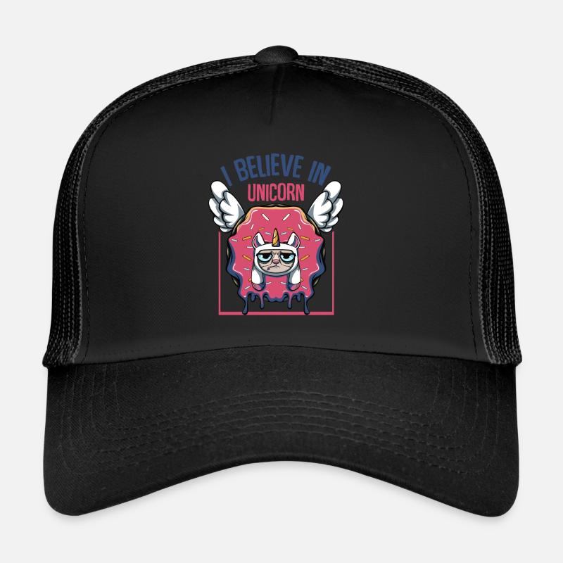 I Believe In Unicorn | Donut Cats Candy Gift Trucker Cap