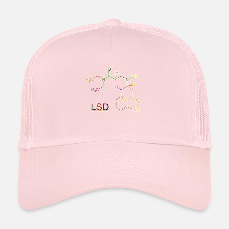 Acid LSD Psychedelisch Drogen Molekül Trucker Cap