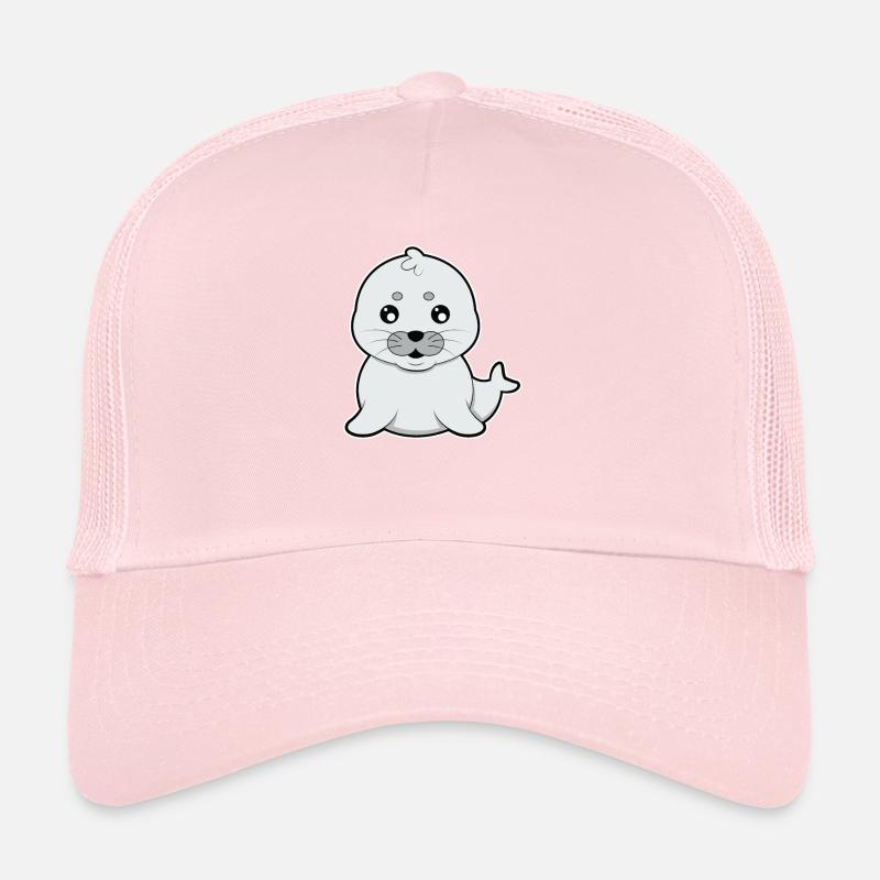 Süße kleine Robbe Comic Geschenk Trucker Cap