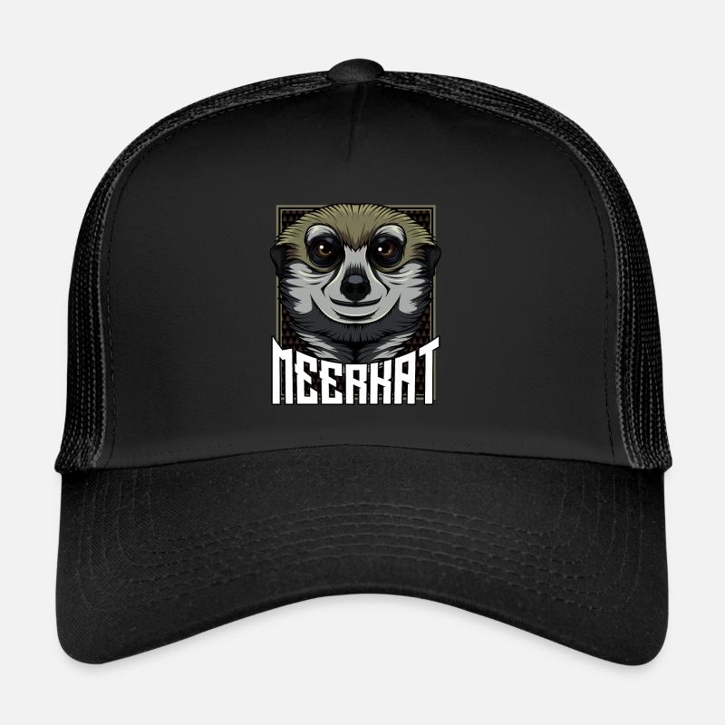 Erdmännchen Gesicht Tierfreund Tierliebe Geschenk Trucker Cap