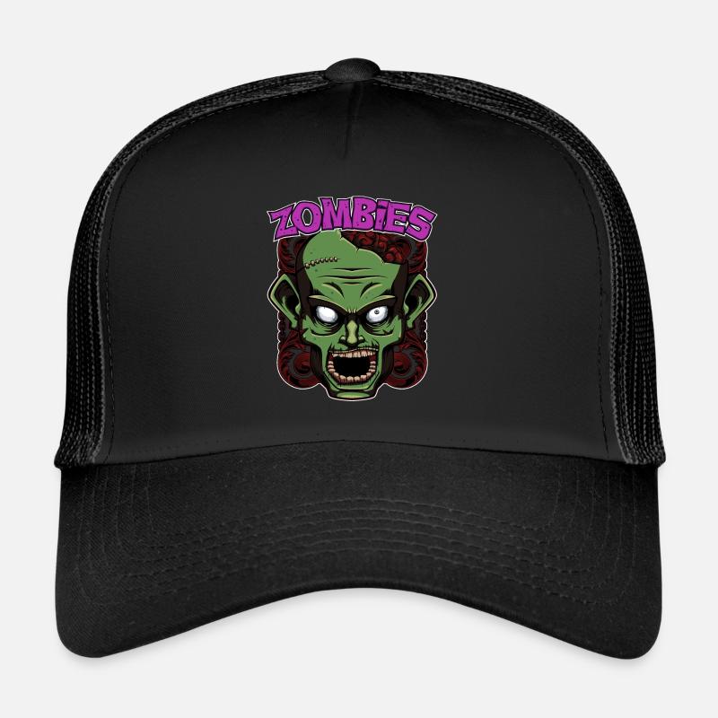 Zombies - Trucker Cap - Schwarz/Schwarz