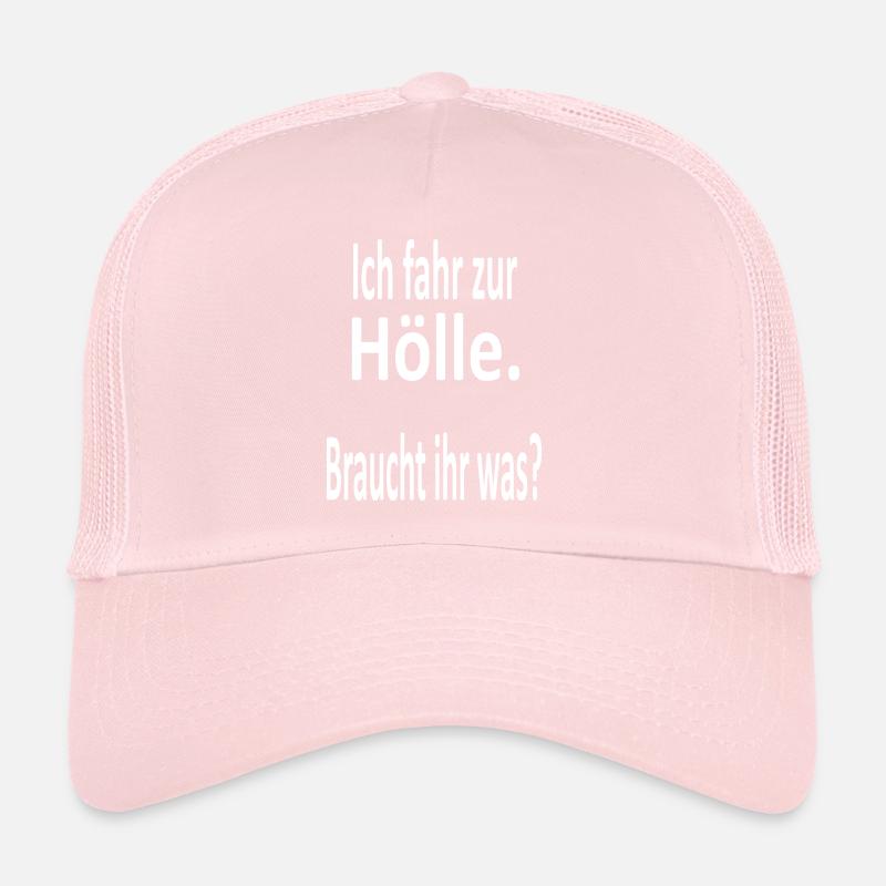 Go to hell- say, devil, fire, joke Trucker Cap