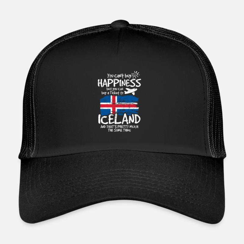 Island - Trucker Cap - Schwarz/Schwarz