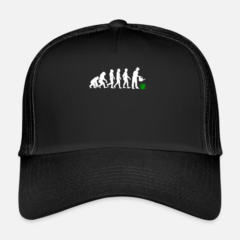 Jardinier évolution - Casquette trucker  - noir/noir