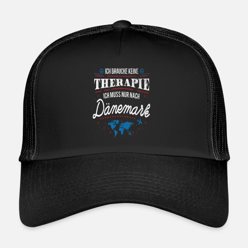 Danemark - Casquette trucker  - noir/noir