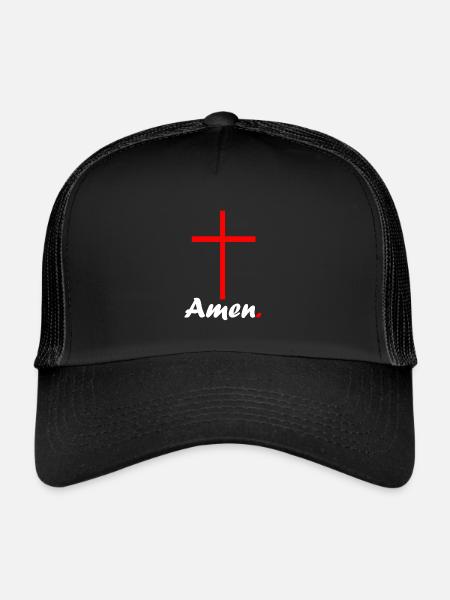 Amen - Trucker Cap - Schwarz/Schwarz