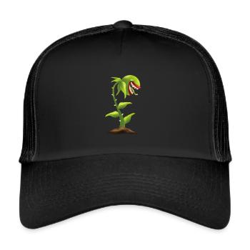 Carnivorous plant - Trucker Cap - black/black - Front