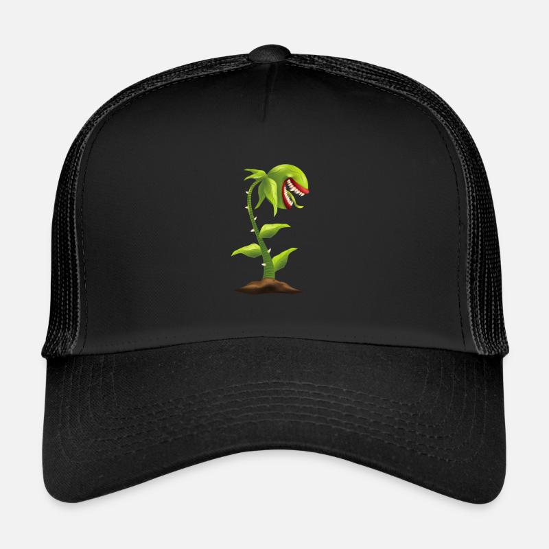 Carnivorous plant - Trucker Cap - black/black