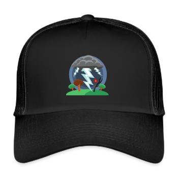 Bad weather - Trucker Cap - black/black - Front