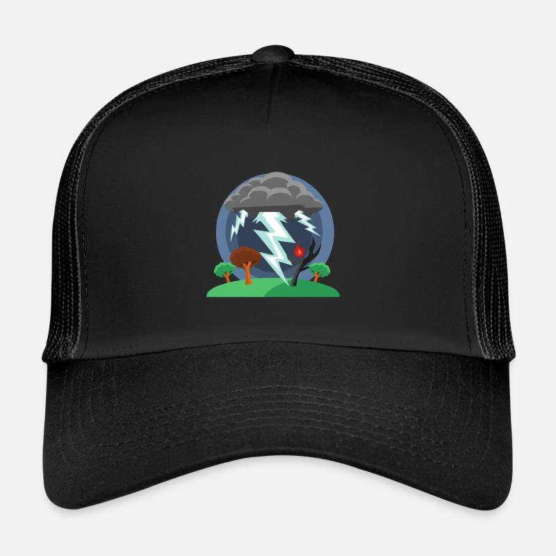 Schlechtes Wetter - Trucker Cap - Schwarz/Schwarz