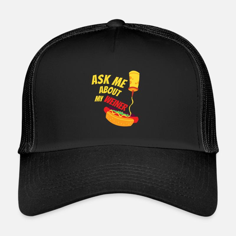 Ask me for my sausage - Trucker Cap - black/black