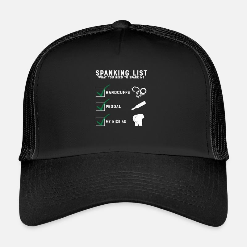 Spanking Checklist Spank me daddy Geschenk Trucker Cap