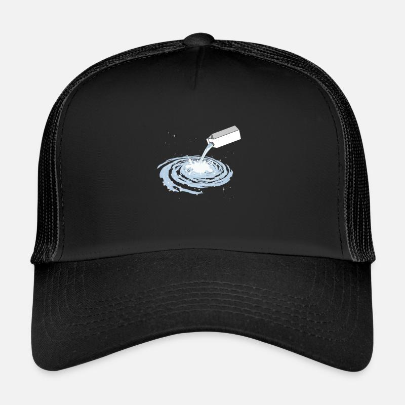 La Voie Lactée Galaxy Funny Pun Outerspace Universe - Casquette trucker  - noir/noir