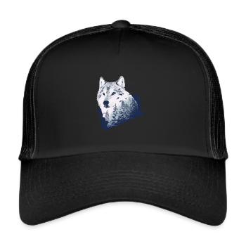 Wolf - Trucker Cap - Schwarz/Schwarz - Vorne