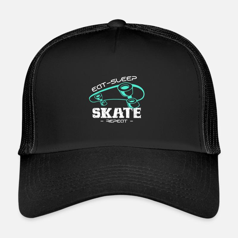 skateboard - Casquette trucker  - noir/noir