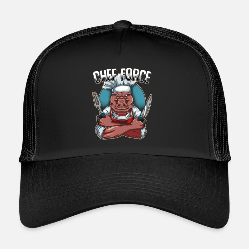 chef - Casquette trucker  - noir/noir