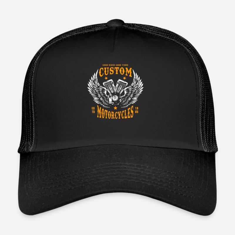 Motorcycle Motorcyclist Biker Motor Trucker Cap