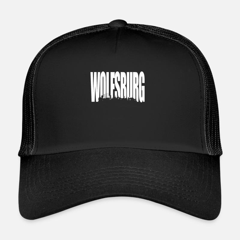 Wolfsburg - Trucker Cap - Schwarz/Schwarz