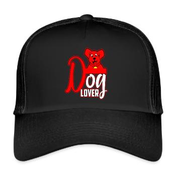 Amoureux des chiens - Casquette trucker  - noir/noir - Devant