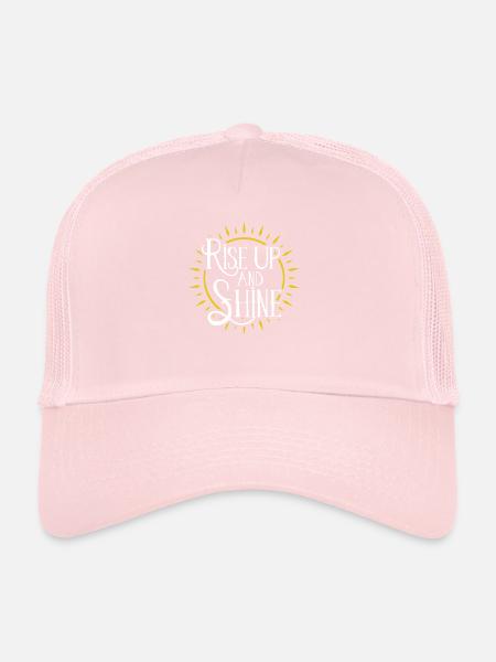 Rise up and Shine - Trucker Cap - Hellrosa - Vorne