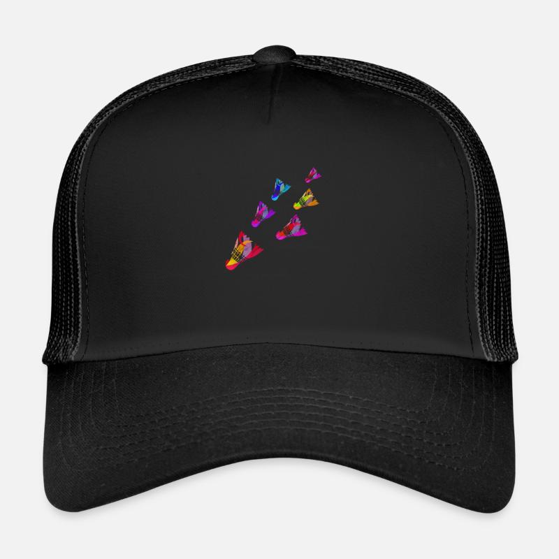 Federbälle Bunter Badminton-Sportaufschlag Trucker Cap