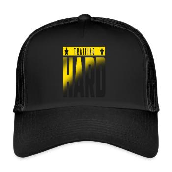 Training Fitness Gym Sport Motivation Train - Trucker Cap - black/black - Front