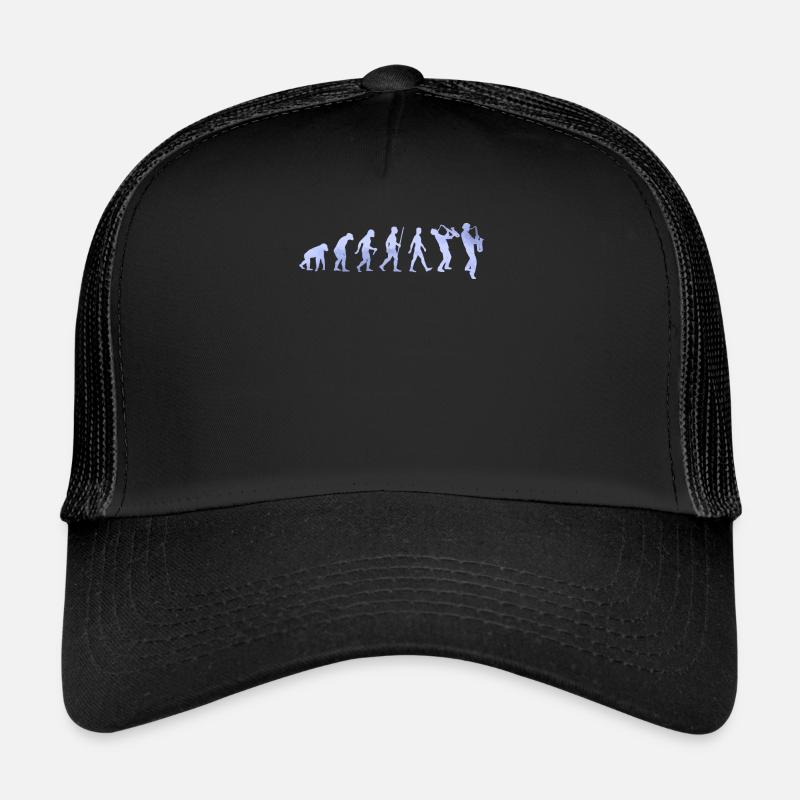 Saxophone - Trucker Cap - Schwarz/Schwarz