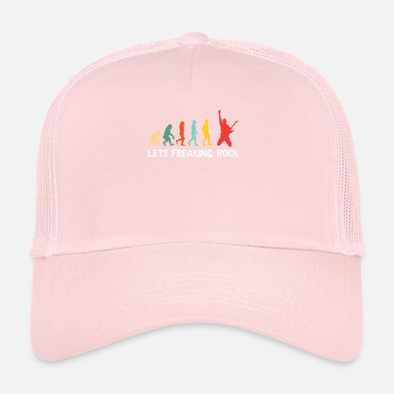 Freaking Rock Evolution - Guitare, Rock n Roll Casquette trucker 
