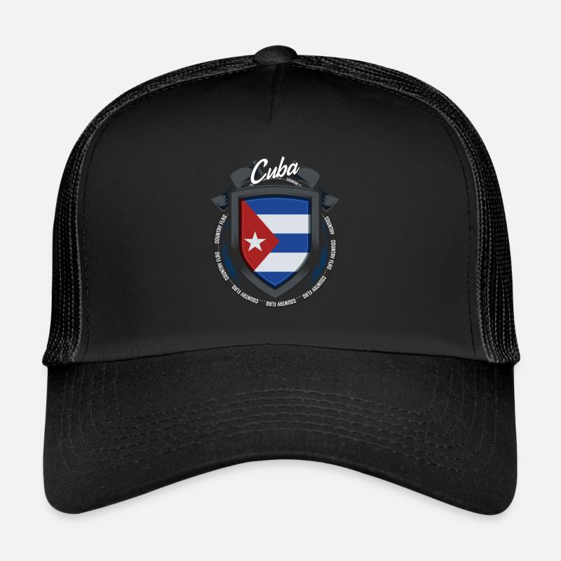 Kuba - Trucker Cap - Schwarz/Schwarz