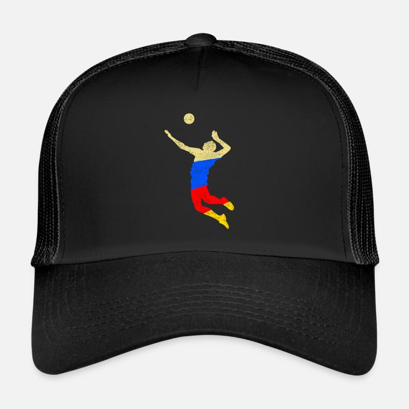 Volleyball Volleyballer - Trucker Cap - Schwarz/Schwarz