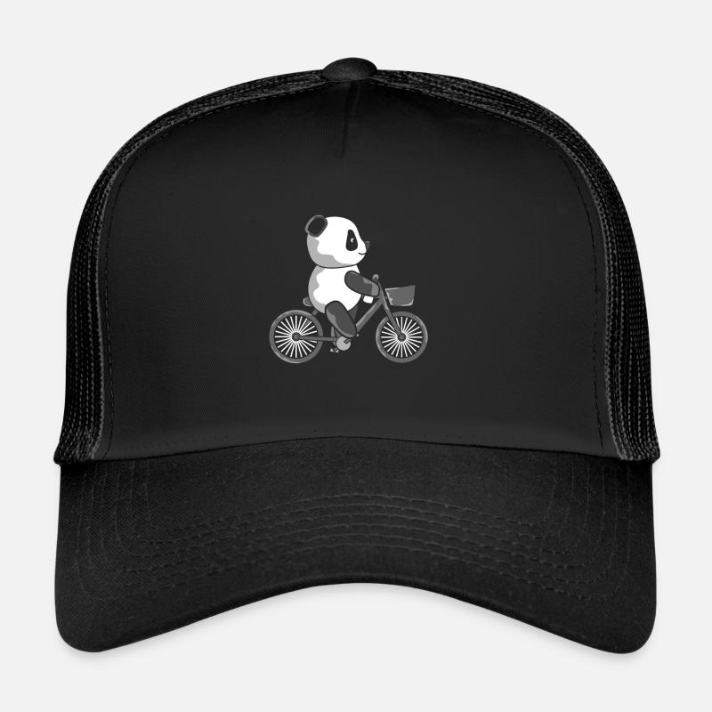 Panda - Trucker Cap - Schwarz/Schwarz