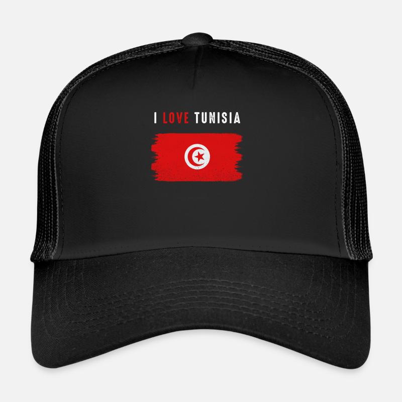 Tunisie - Casquette trucker  - noir/noir