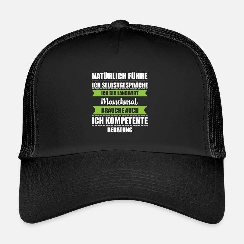 Landwirt Bauer - Trucker Cap - Schwarz/Schwarz