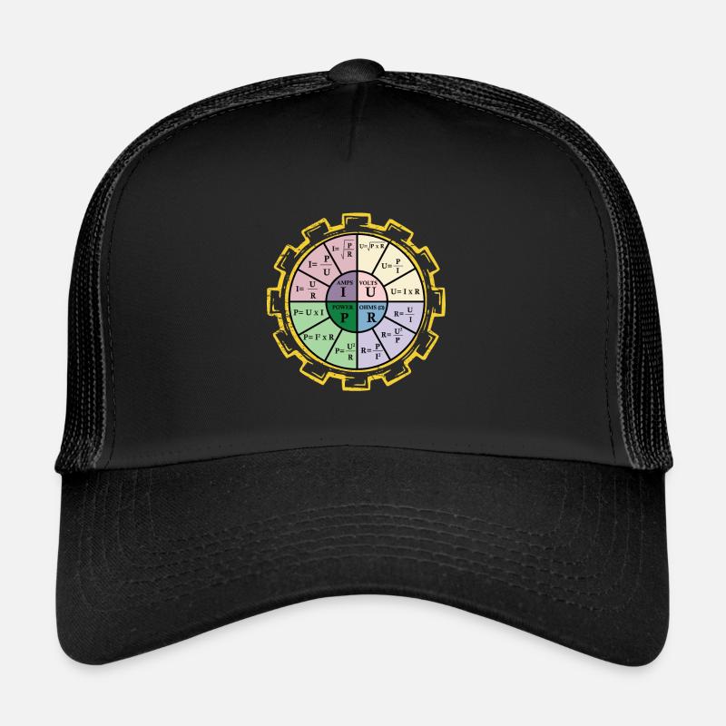 Elektriker Elektrotechnik Ingenieur Physiker - Trucker Cap - Schwarz/Schwarz