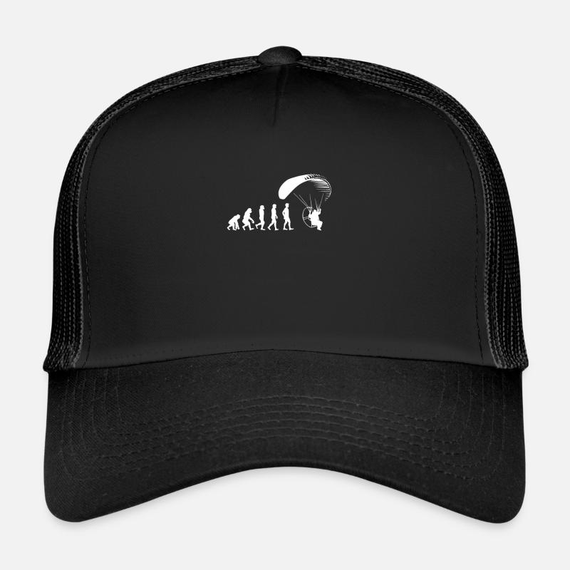 Paramoteur Evolution Parapentes Parapente - Casquette trucker  - noir/noir
