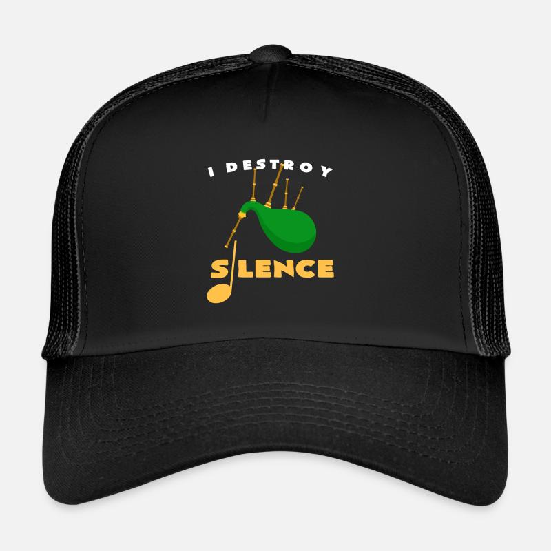 bagpipes - Trucker Cap - black/black