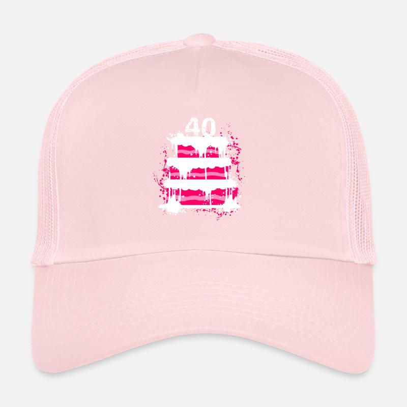 40th birthday Trucker Cap