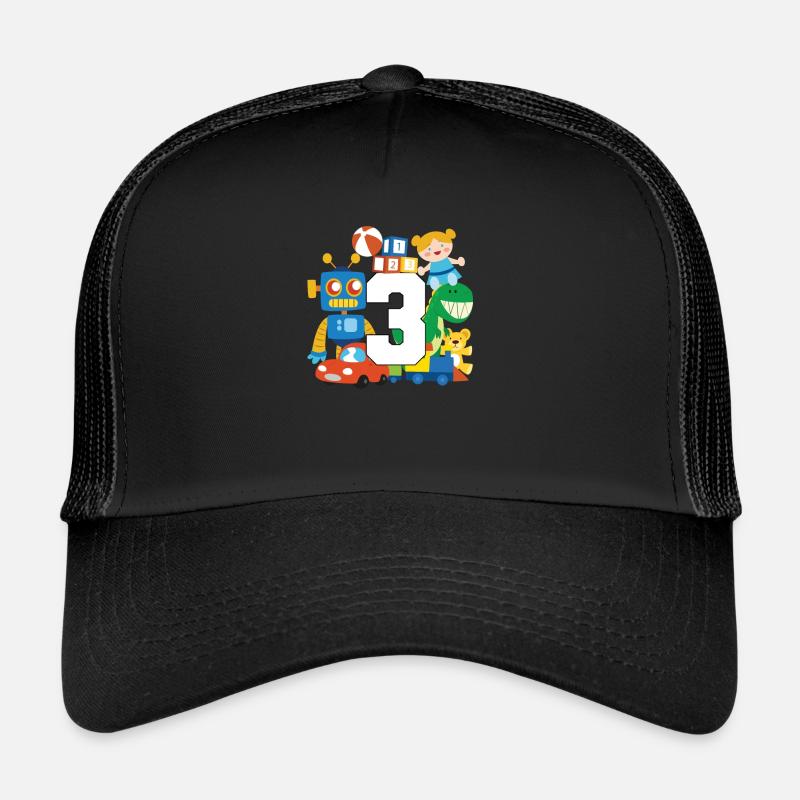 3rd birthday Trucker Cap