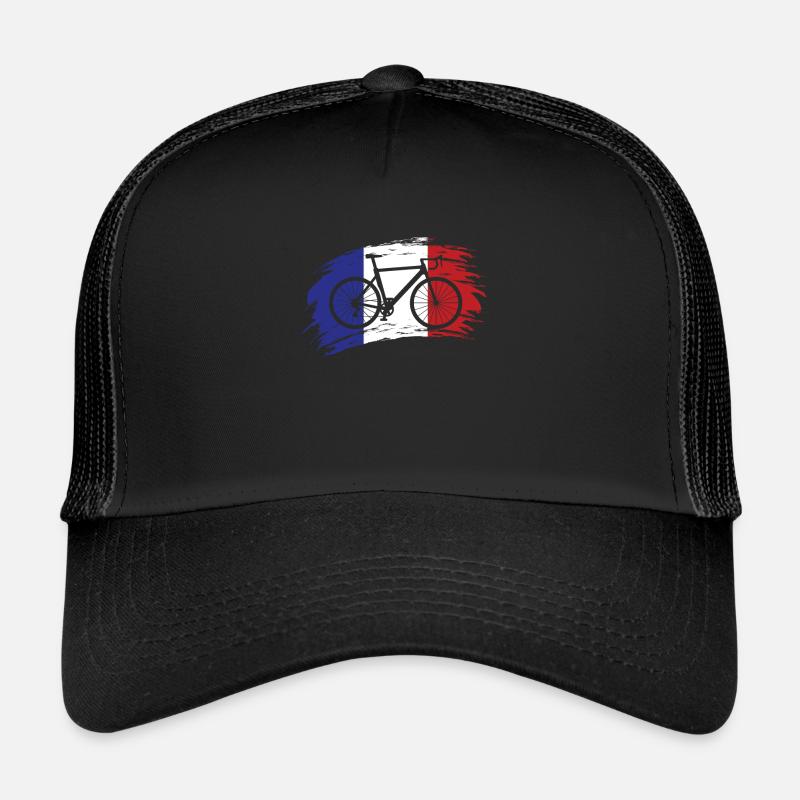Radsport Frankreich - Trucker Cap - Schwarz/Schwarz